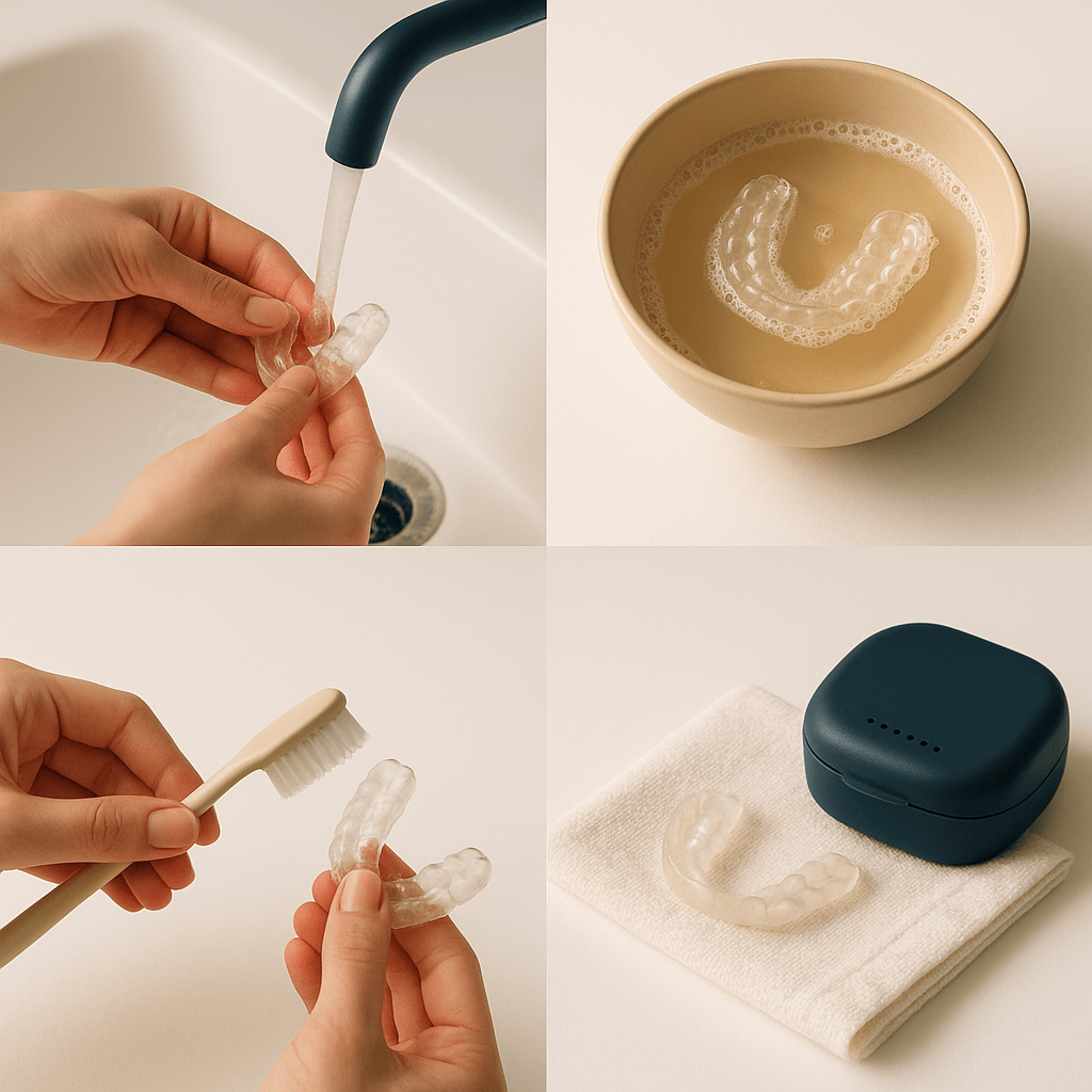 clean and dry night guard