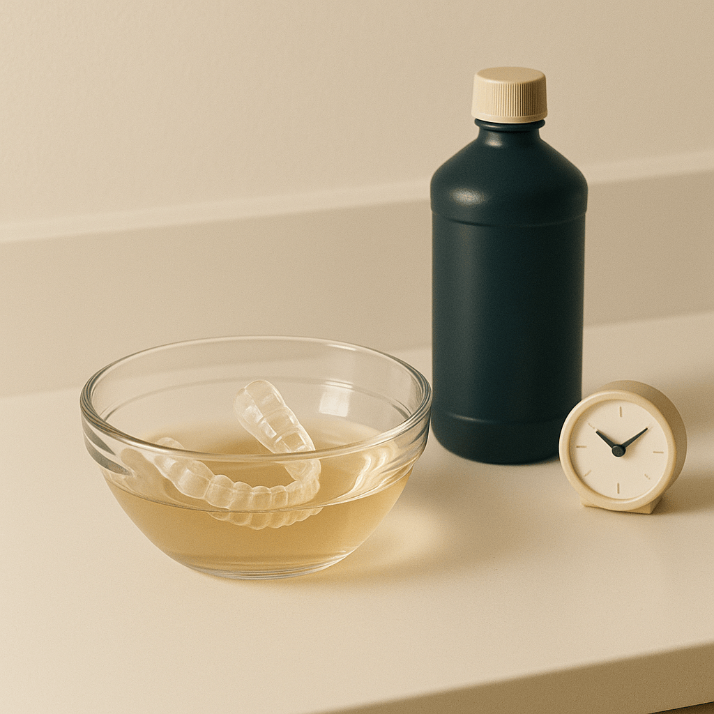 Deep cleaning custom nightguard