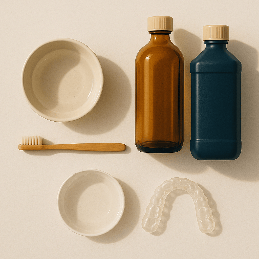 vinegar solution for cleaning night guard