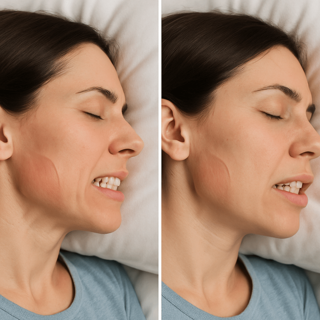 woman with jaw pain