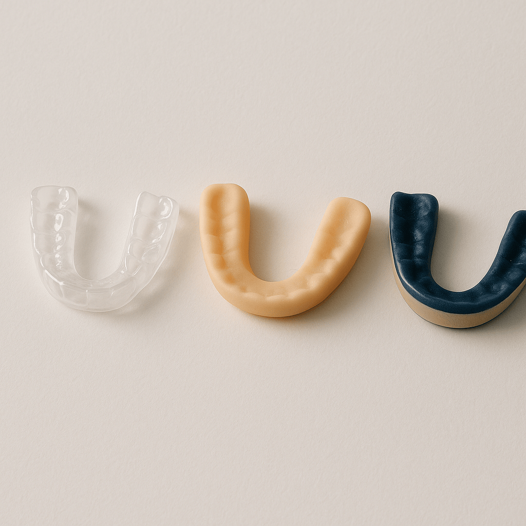 different mouth guard materials