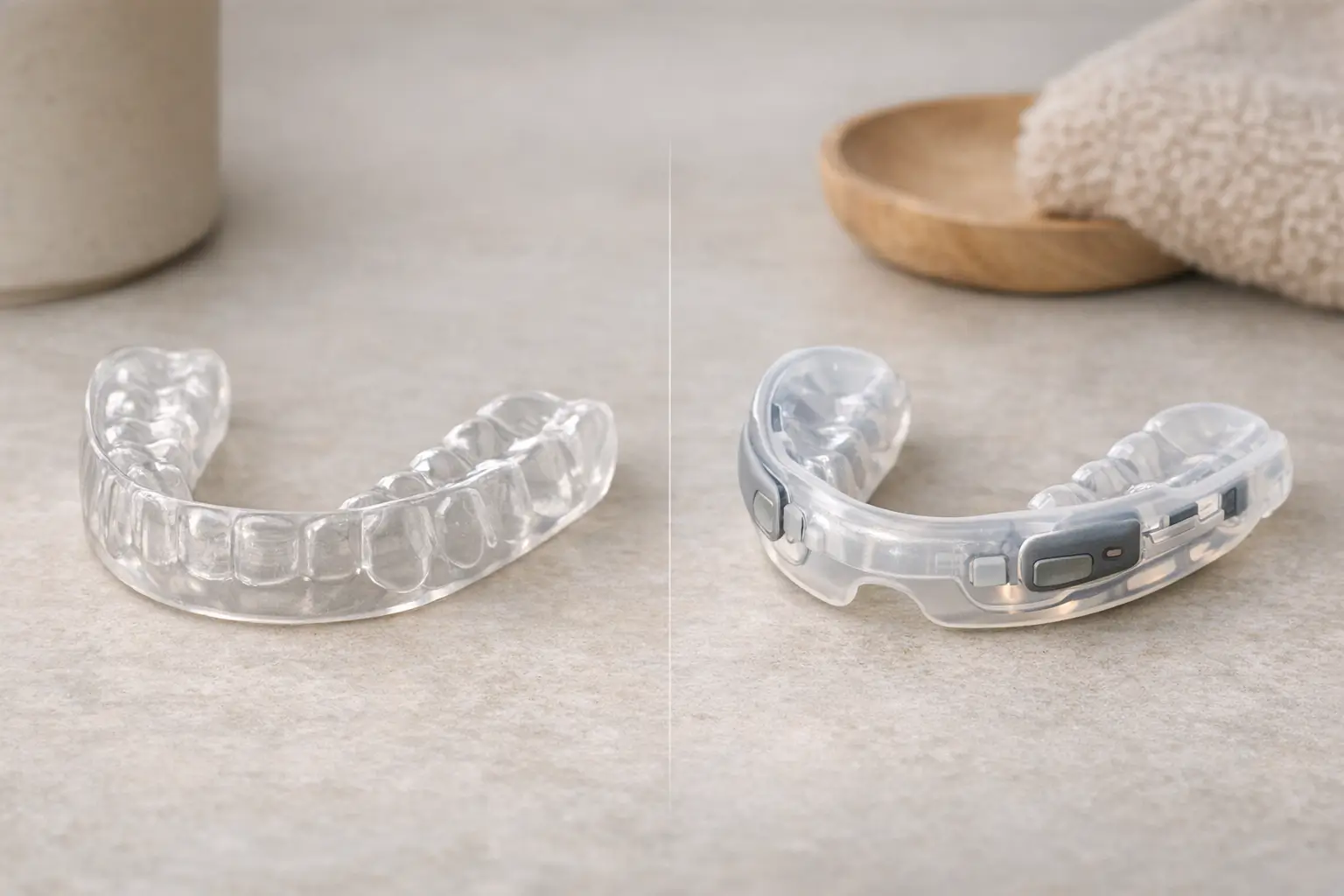 Traditional night guard vs smart biofeedback oral appliance comparison