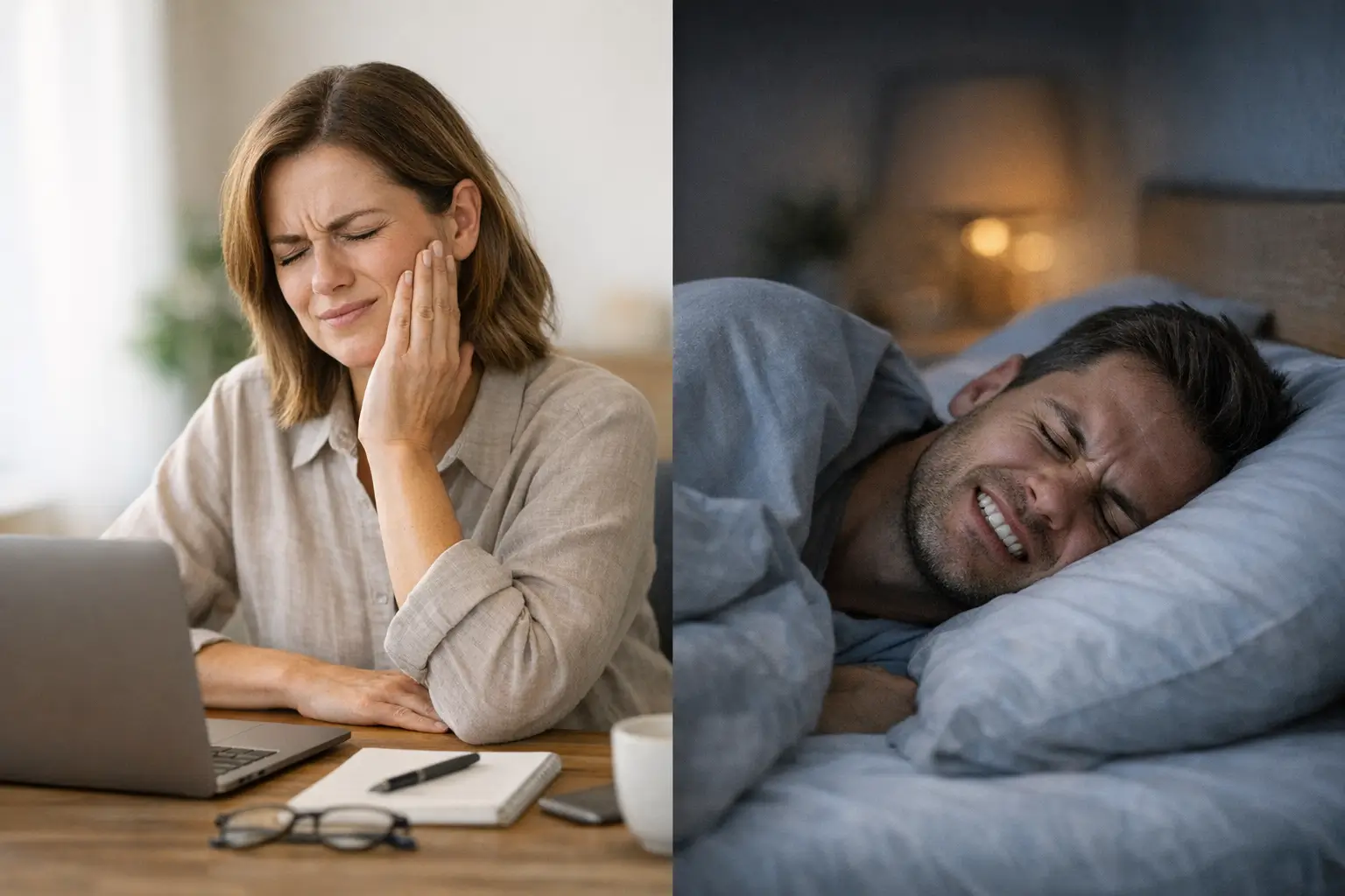 Comparison of daytime clenching and nighttime grinding