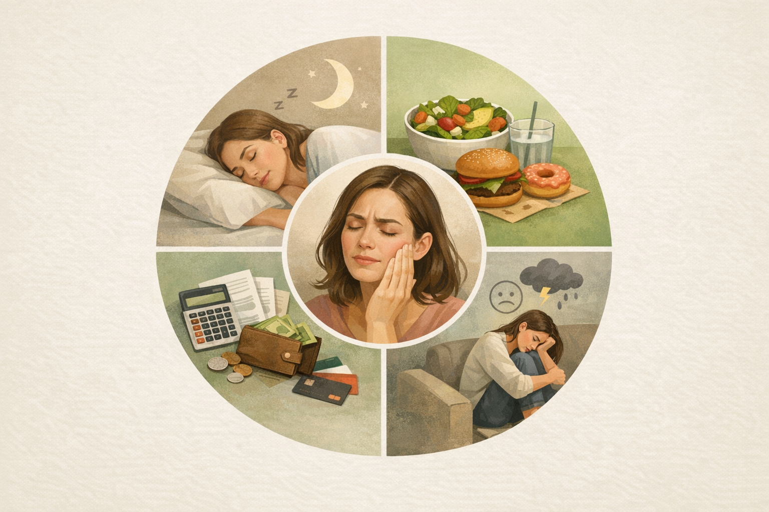 Infographic on chronic jaw pain's life impacts