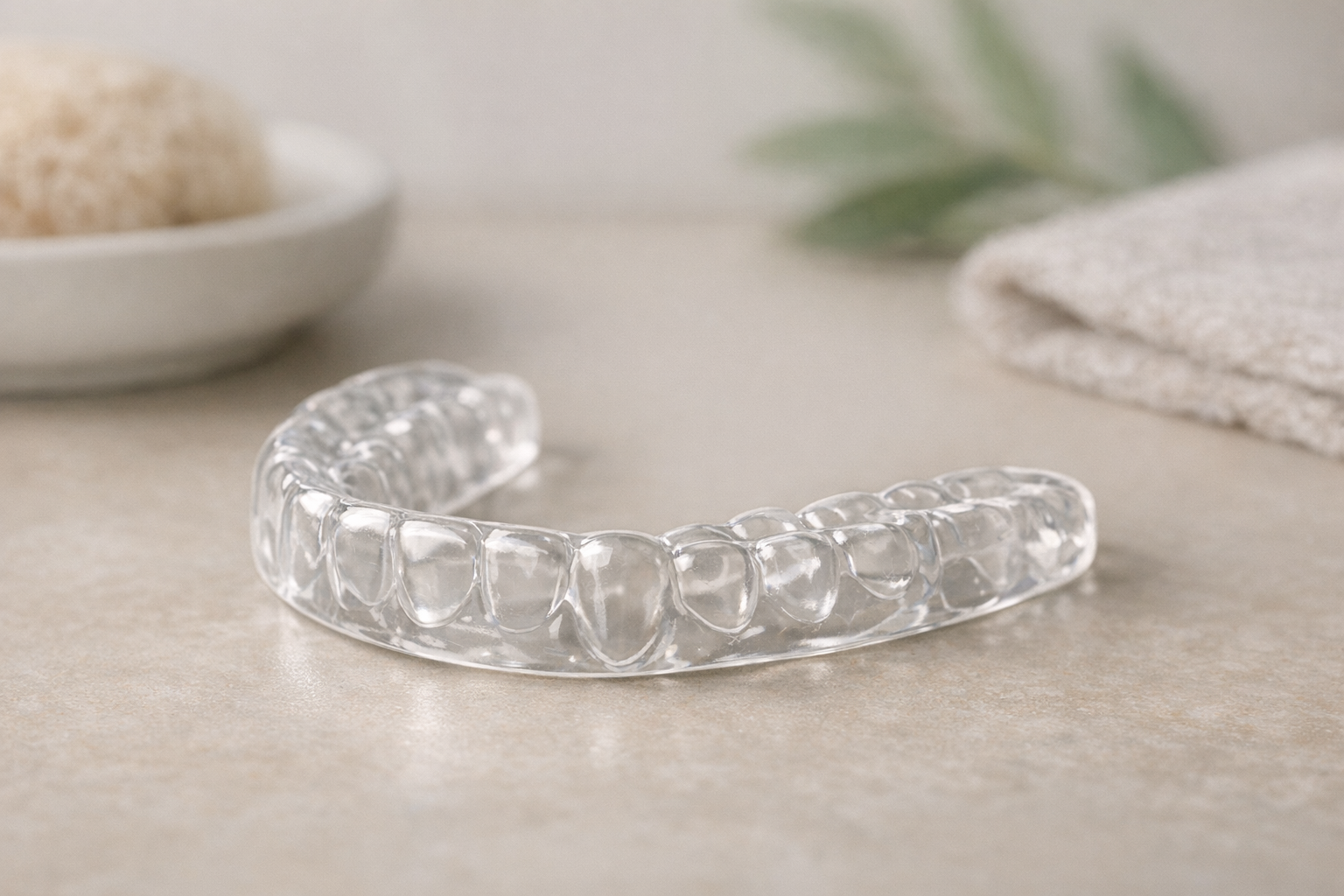 Modern occlusal splint made with digital scanning technology