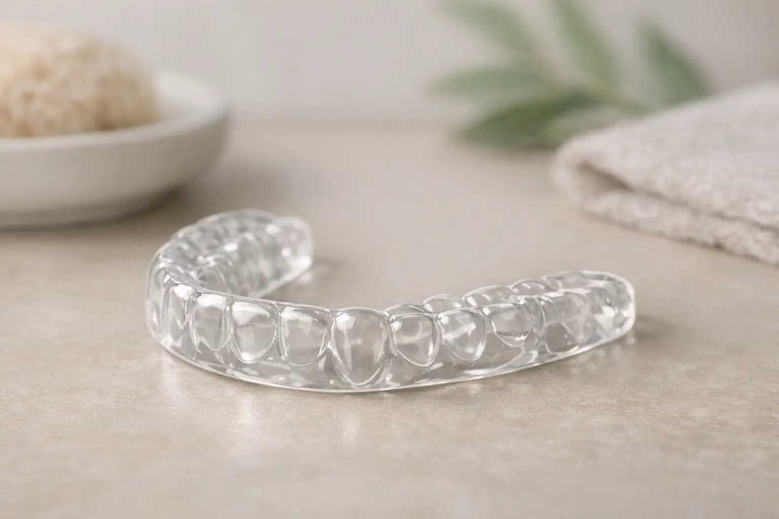 Modern occlusal splint made with digital scanning technology