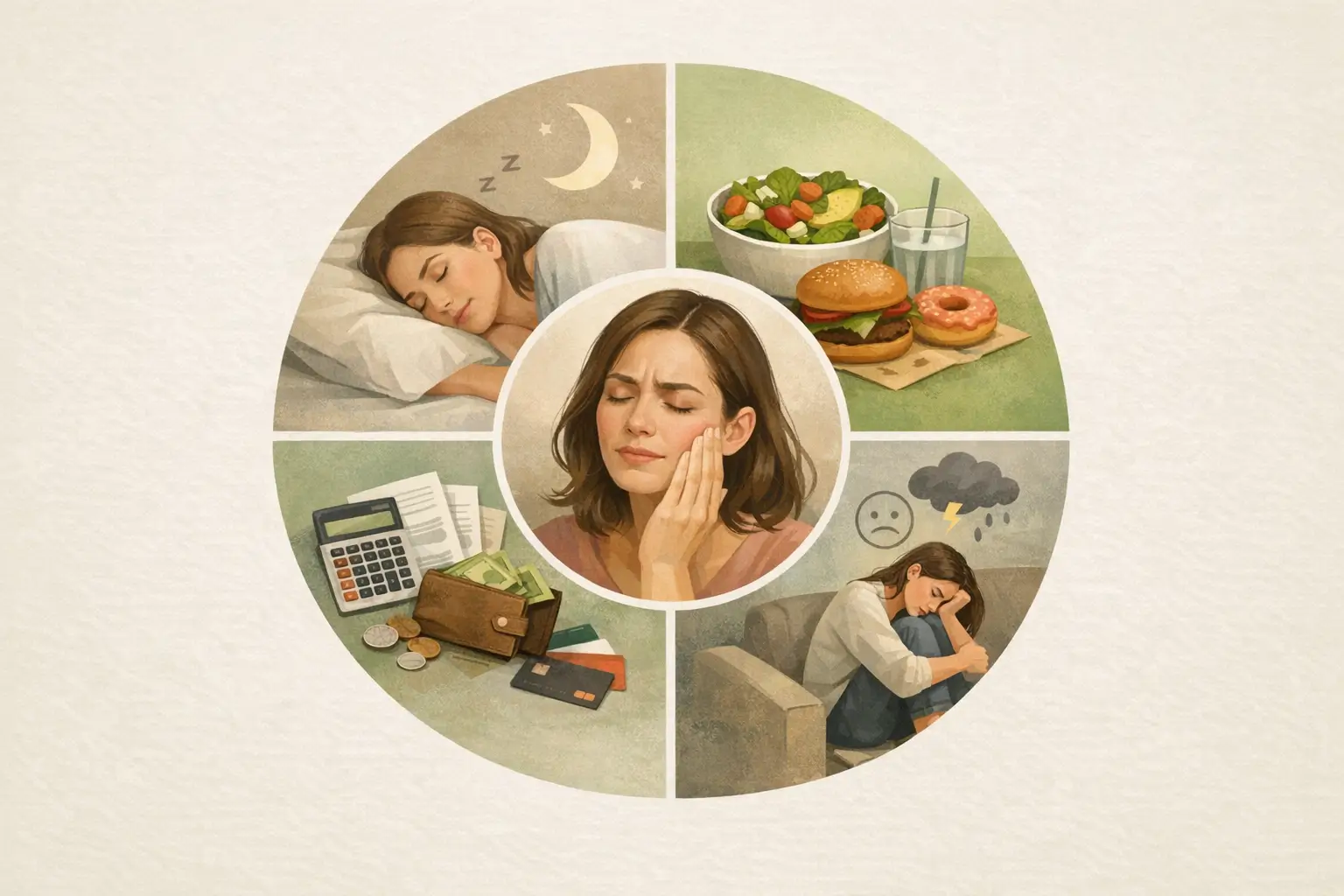 Infographic on chronic jaw pain's life impacts