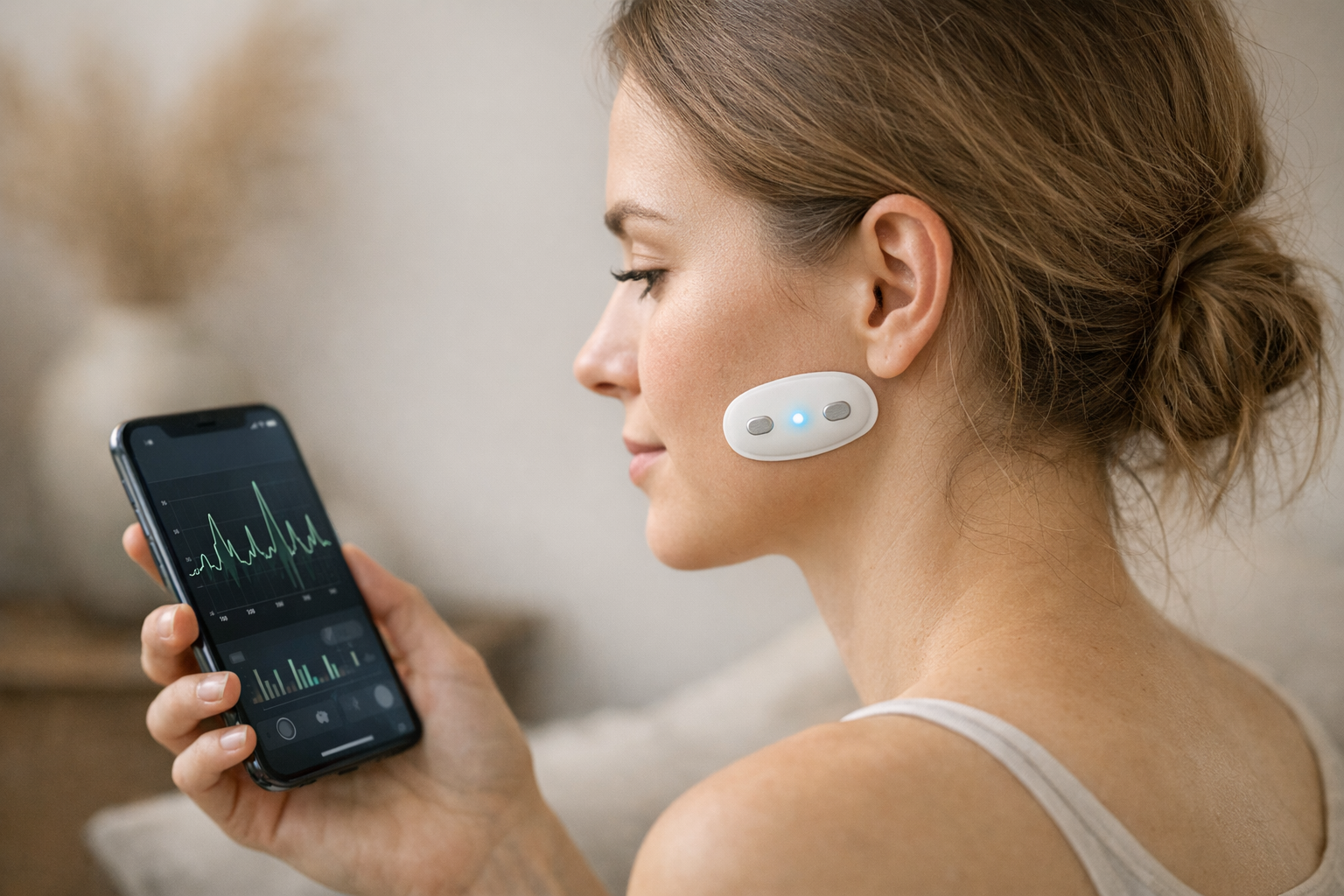 EMG patch connects to smartphone app for monitoring