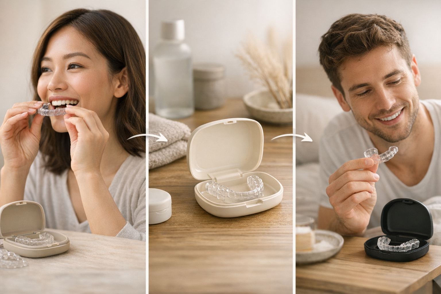 Timeline: Aligners, Retainer, Night Guard Fitting