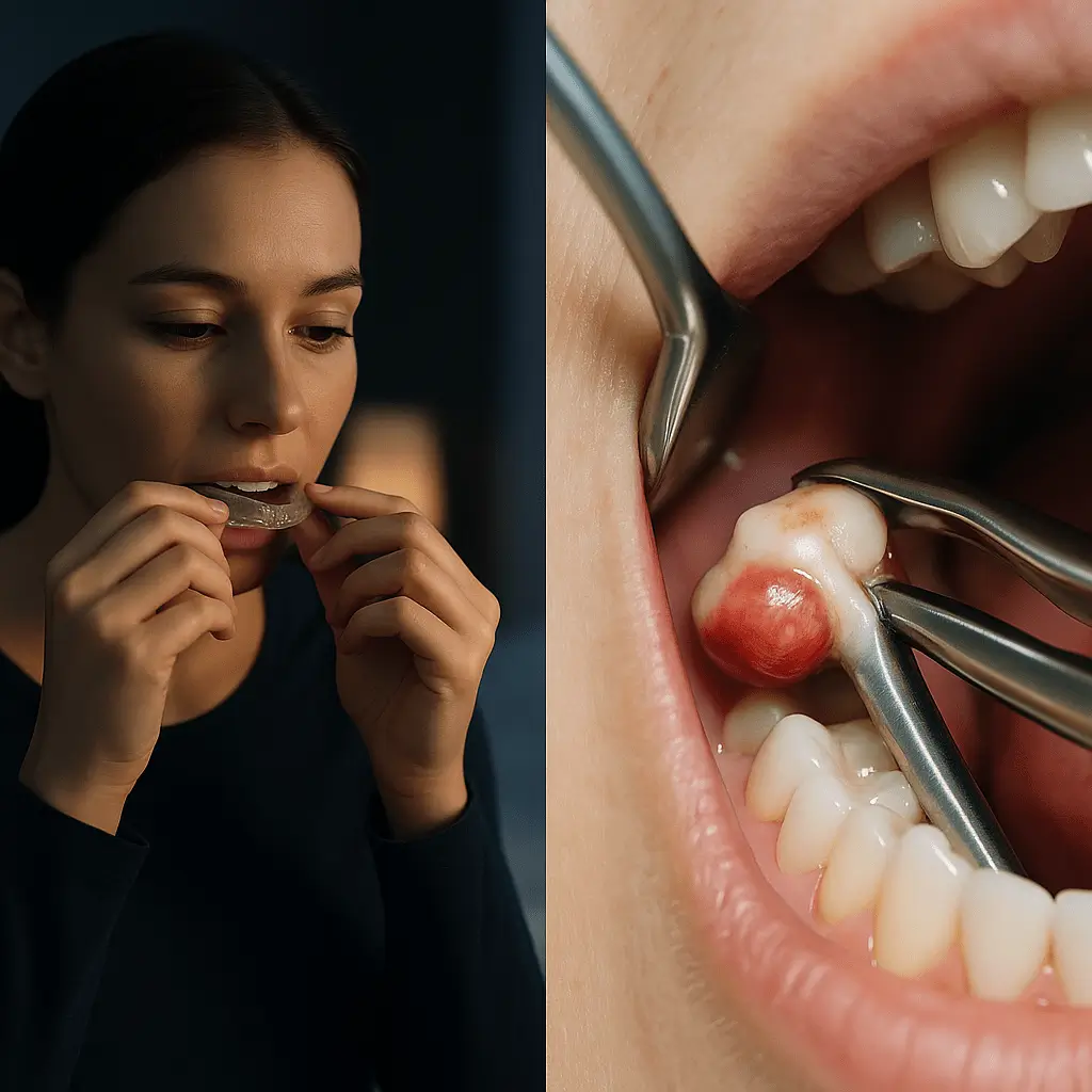 Pain from wisdom teeth or teeth grinding